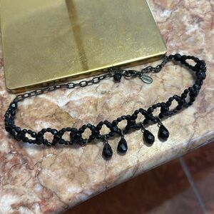 Express black beaded chocker